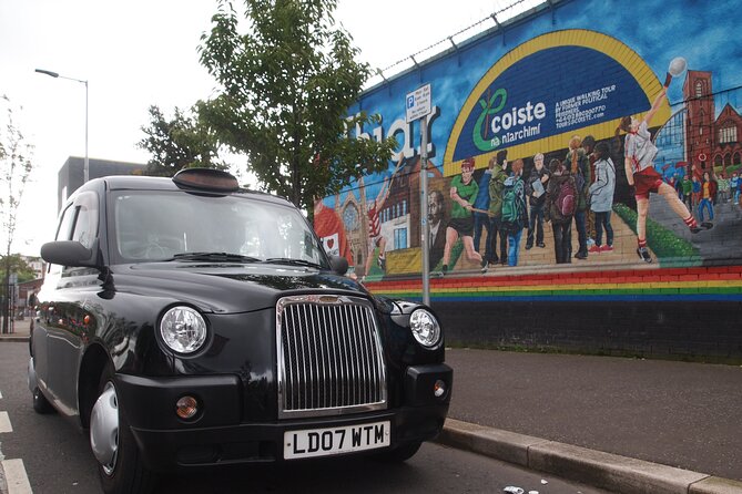 Black Taxi Mural "Tour Like A Local" - The Peace Wall and Belfast’s divided geography