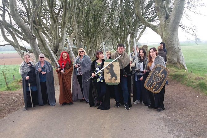 Game of Thrones Locations Tour including Westeros & Giant's Causeway - Dunluce Castle above the sea