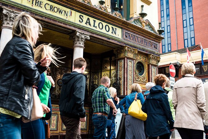 Taste & Tour: Guided Gin Tour in Belfast - Stop one: gin beneath the Victorian detail of The Crown
